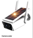 Câmera de Segurança p/ Exterior Recarregável com Luz Solar Wi-Fi FullHD Resistente a Água 200W |AJ-A30