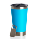 Normal - Copo Térmico Inox com TAMPA e ABRIDOR (473 ml) - Azul Claro