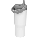 Normal - Garrafa Flip Straw Tumbler com Alça Superior e Canudo (900ml) - Branco