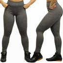 Legging Academia Suplex Lisa Premium não Transparece - Cinza (P)