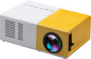 AMARELO/BRANCO - Mini Projetor Portátil Led 1080p com saida HDMI - 600 Lumens