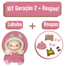 KIT SEM CAIXA + ROUPAS - Geração 2 (Sortidos) - Kit 1 Labubu Monstros Mini Pelúcias Colecionável Personalizável + 1 Roupa