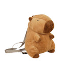 MOCHILA DE PELÚCIA PEQUENA- Estilo Capivara com Zíper