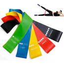 Conjunto 5 Faixas Elásticas Mini Band – Treino em Casa, Funcional e Fisioterapia