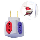 Adaptador de Tomada em Cubo 2 Pinos 10A 20A