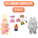 KIT SEM CAIXA Labubu Geração 3 (Sortidos) + Roupas (Sortidas) + Case de Proteção