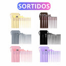 Conjunto 13 Peças Pincéis de Maquiagem com Estojo de Veludo (Cores Sortidas) BM-F1346