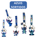 AZUIS SORTIDOS - Chaveiro Pingente Animação Premium Emborrachado Kids