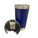 Normal - Copo Térmico Inox com TAMPA e ABRIDOR (473 ml) - Azul Marinho