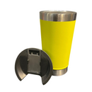 Normal - Copo Térmico Inox com TAMPA e ABRIDOR (473 ml) - Amarelo