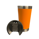 Normal - Copo Térmico Inox com TAMPA e ABRIDOR (473 ml) - Laranja
