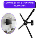 Suporte TV Biartculado de 10 a 60 Polegadas c/ Braço Longo Suporta 30kg Padrão VESA