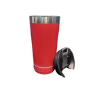 Normal Bluetooth - Copo Térmico Som Led e TAMPA com ABRIDOR (420 ml) - Vermelho