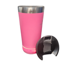 Normal Bluetooth - Copo Térmico Som Led e TAMPA com ABRIDOR (420 ml) - Rosa