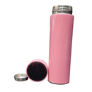 Normal - Garrafa Térmica com LED e Termômetro (500ml) - Rosa