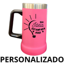 Personalizado - Caneca Térmica Inox De Cerveja (709ml) - Pink