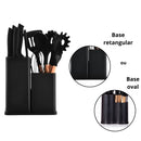 PRETO - 19 peças - Conjunto de Utensílios de Cozinha Completo