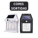 Luminária Refletor Solar LED à Prova da Água e Poeira IP65 Sensor De Movimentos Parede - Luz Quente - (Cores Sortidas)