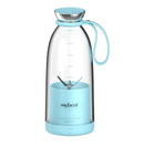 AZUL CLARA - Garrafa de Água e Mini Espremedor 2 em 1 Portátil Recarregável - 500ml