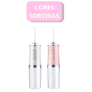Cinza ou Rosa - Irrigador Bucal Portátil de Alta Pressão – Limpeza Profunda e Saúde Gengival – AJ-F05