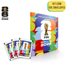 Álbum Copa do Mundo + 100 Envelopes de Figurinha FIFA 2026 - Livro Ilustrado Colecionável
