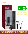 Abridor de garrafa de vinho elétrico saca-rolhas 4 peças - Soepe Store