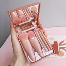 Kit Maquiagem Portátil com 5 Pincéis de Maquiagem + Brinde Mini Espelho - Soepe Store