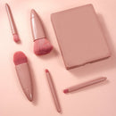 Kit Maquiagem Portátil com 5 Pincéis de Maquiagem + Brinde Mini Espelho - Soepe Store
