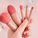 Kit Maquiagem Portátil com 5 Pincéis de Maquiagem + Brinde Mini Espelho - Soepe Store