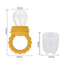 Chupeta alimentadora porta frutas para bebê saco de malha de silicone - Soepe Store