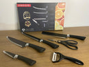 Kit Faca cozinha 6 peças com descascador e tesoura- Sharp Knives - Ecom