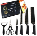 Kit Faca cozinha 6 peças com descascador e tesoura- Sharp Knives - Ecom