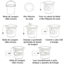 Máquina De Lavar Roupa Portátil Ideal Para Viagem
