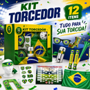  Super torcedor Seleção Brasileira com o Conjunto Completo de 12 peças