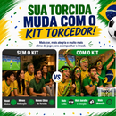  Super torcedor Seleção Brasileira com o Conjunto Completo de 12 peças