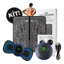 KIT MASSAGEM - Tapete e Massageador Elétrico - Dor nos Pés e Musculares