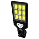 COB - Luminária Solar COB Nove Divisões JGD-COB-BK – Alta Potência e Sensor de Movimento