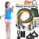 Kit Com 5 Elásticos Par Ginástica Exercícios Resistência