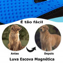 Luva Escova Nano Magnética Tira Pelos Dos Pets Cães E Gato