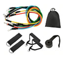 Kit Com 5 Elásticos Par Ginástica Exercícios Resistência