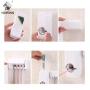 Dispenser de Pasta de Dente Automático e Suporte de Escova