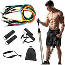 Kit Com 5 Elásticos Par Ginástica Exercícios Resistência