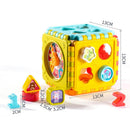 Cubo Montessori de atividade de bebê