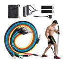 Kit Com 5 Elásticos Par Ginástica Exercícios Resistência