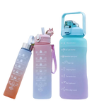 Garrafas Com Frases Motivacionais Squeeze Galão Adesivos kit com 03