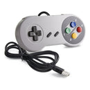 Controle Joystick Feir CR-001 cinza Super Nintendo Snes Pc