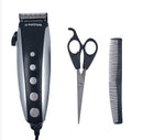 Kit Barbeador Elétrico Profissional com tesoura e 4 pentes