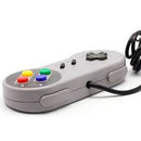 Controle Joystick Feir CR-001 cinza Super Nintendo Snes Pc