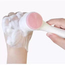 Esponja de Massagem Escova de Limpeza Facial 2 Em 1