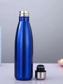 Garrafa Térmica Inox 500ML Parede Dupla Metálica AZUL Quen